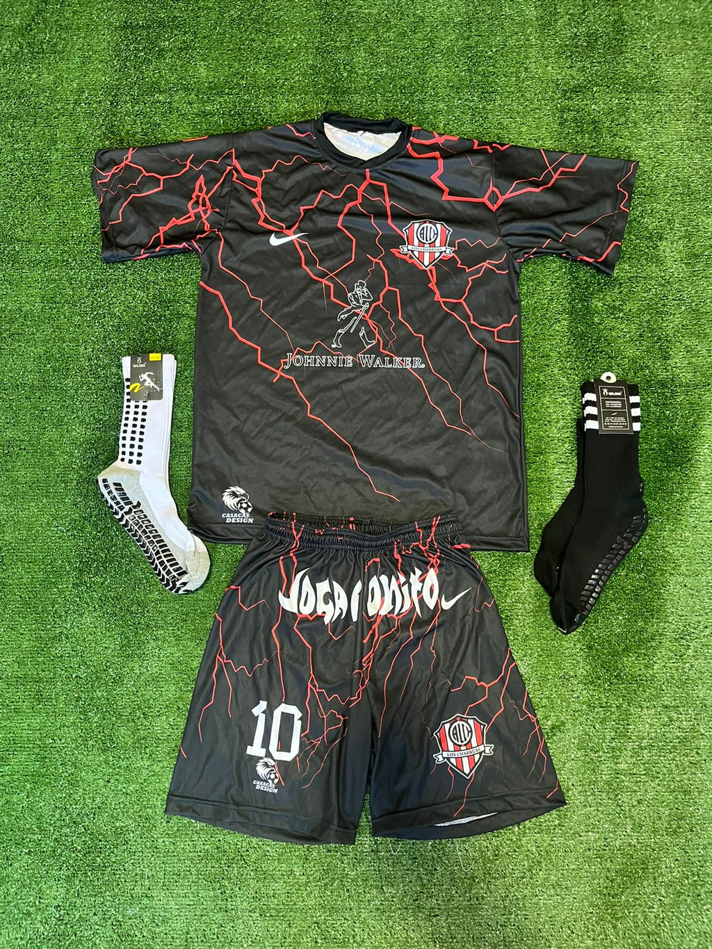 Conjunto rayos rojos