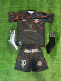 Conjunto rayos rojos