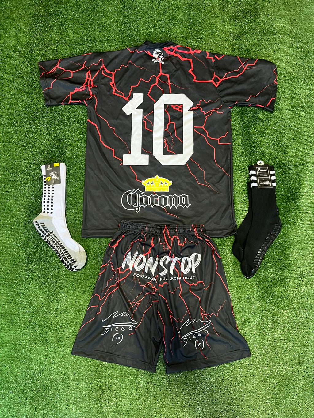 Conjunto rayos rojos