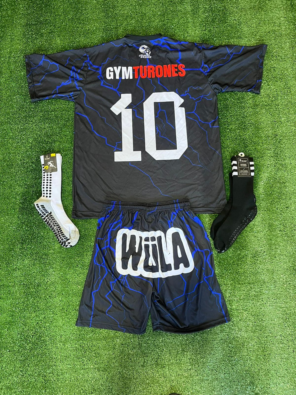 Conjunto rayos azules