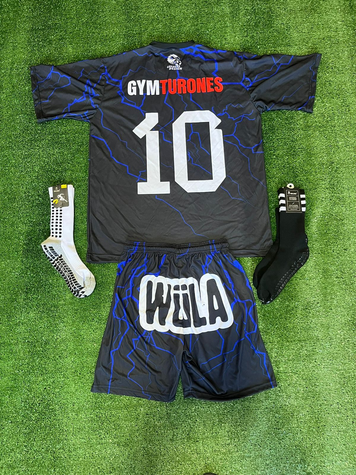 Conjunto rayos azules