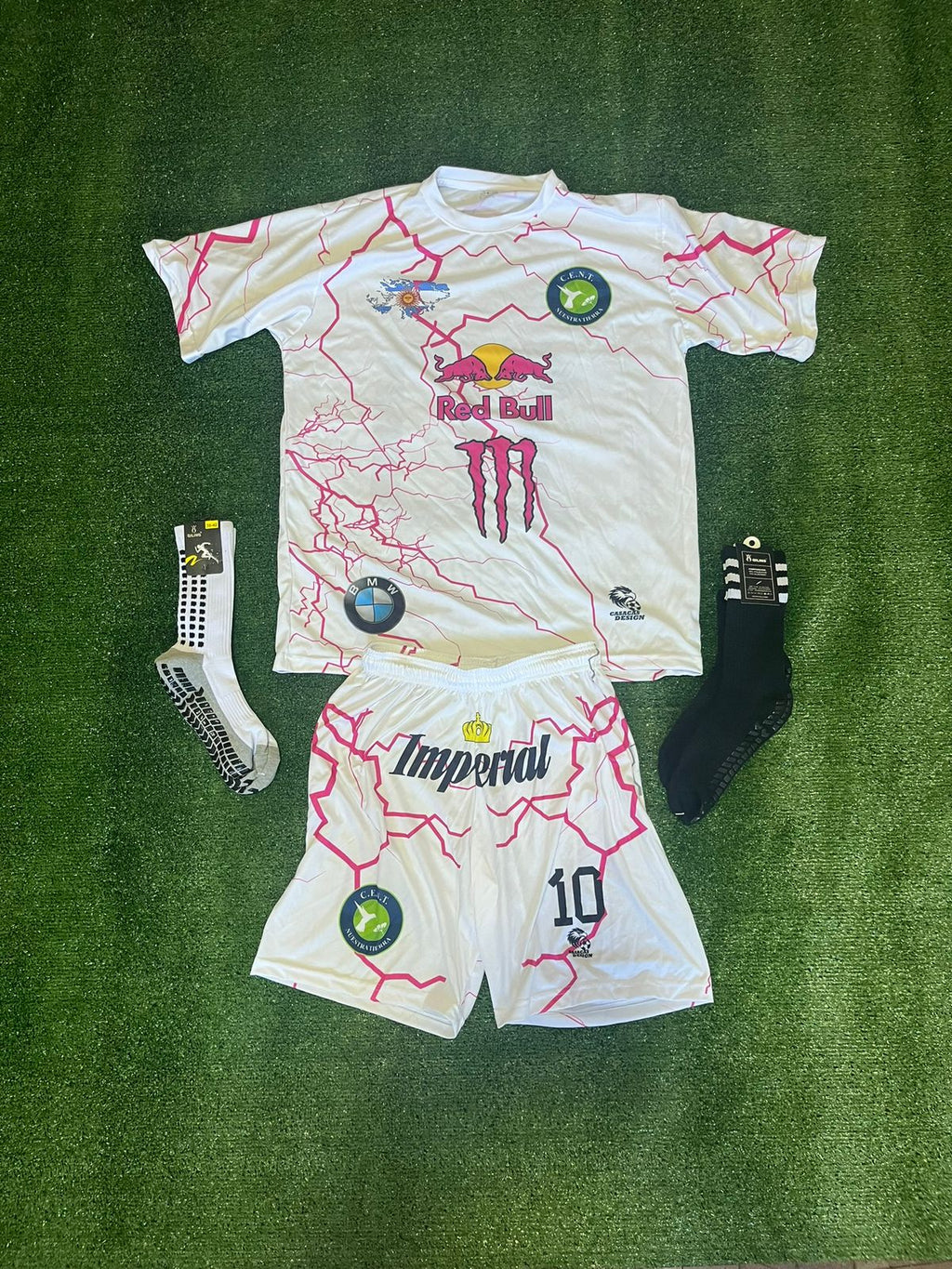 Conjunto rayos rosas