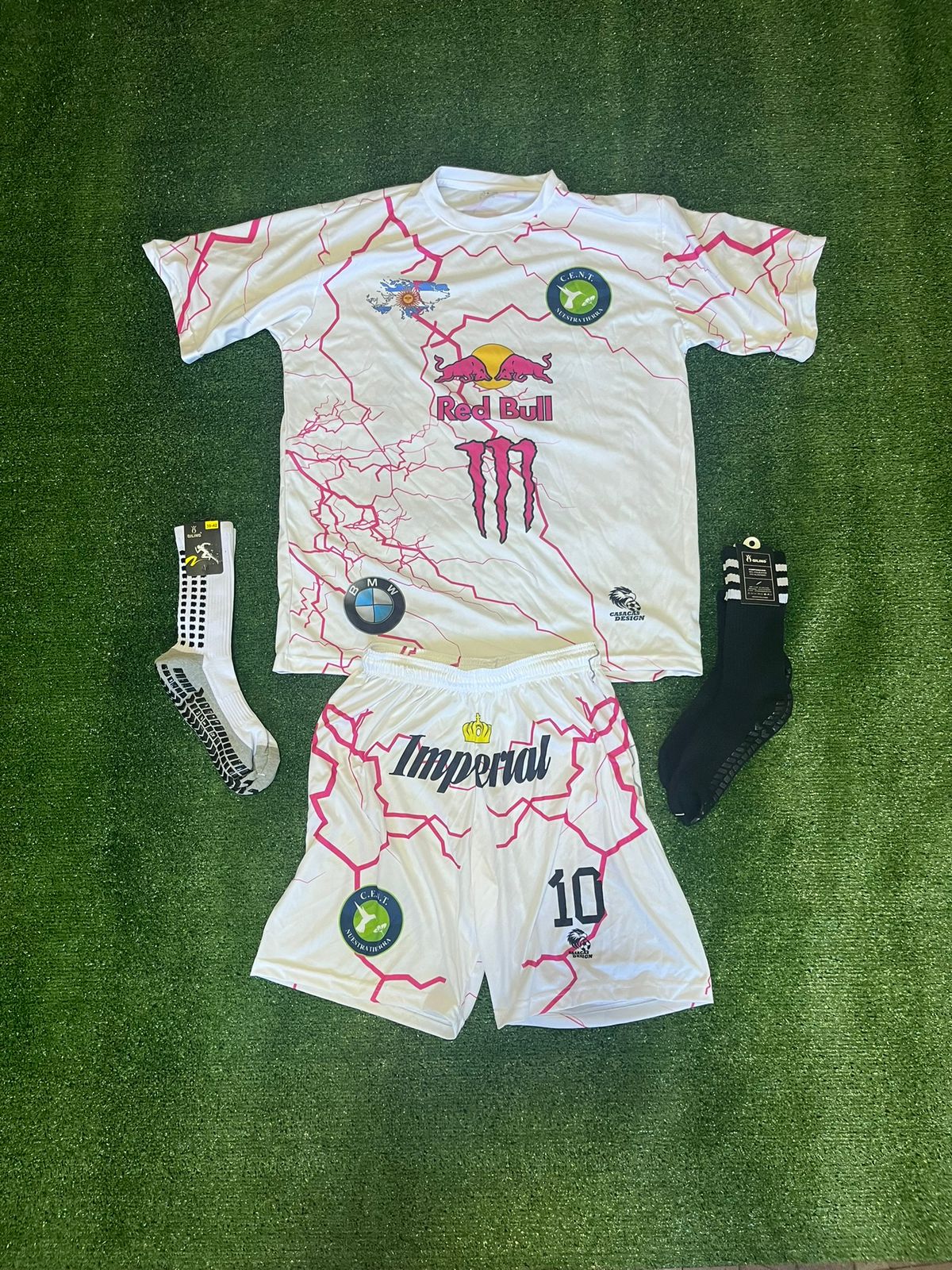 Conjunto rayos rosas